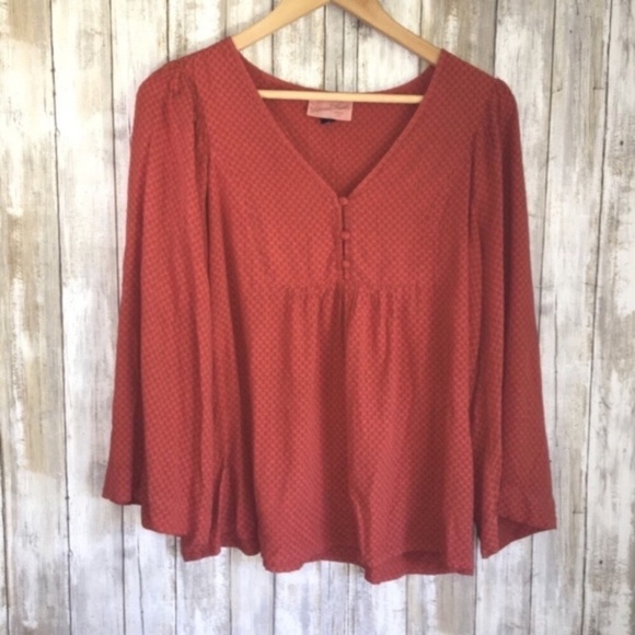 Universal Thread Tops - Universal Thread Orange Blouse